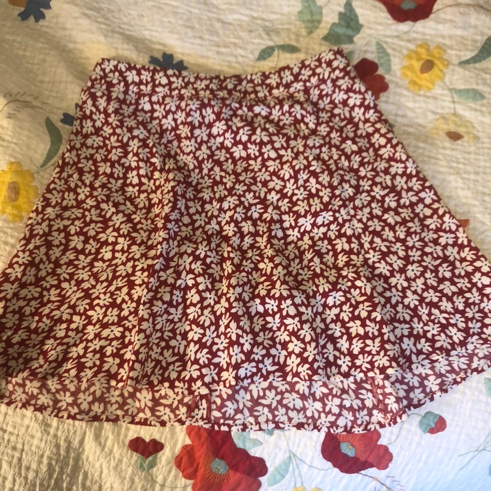 Reformation Flounce skirt, Grenadine